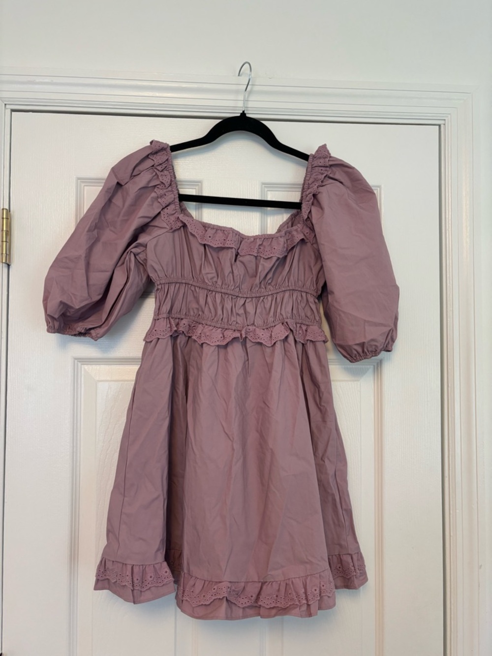 Altar’d State Melissa Ruffle Mini Dress Lavender Size M NWT - Picture 7 of 7